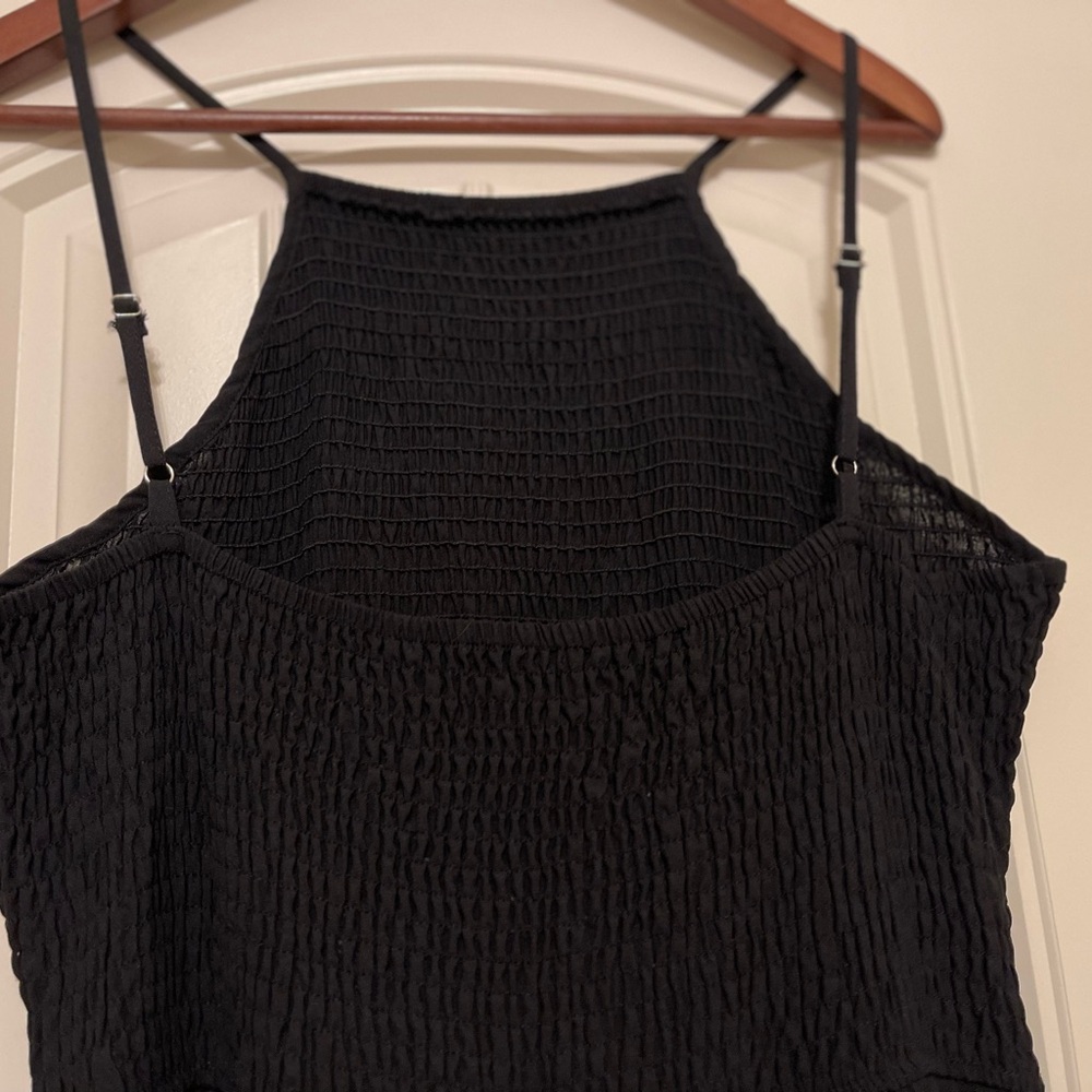 SHEIN Black Textured Dress